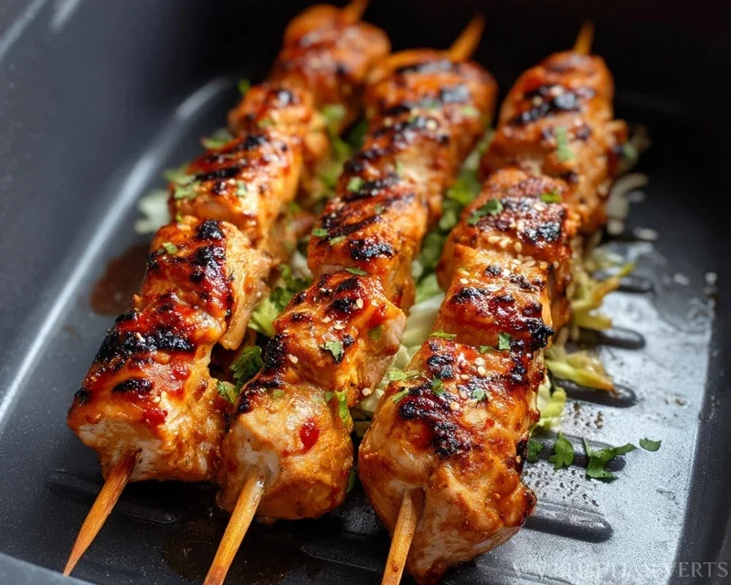 Bang Bang Chicken Skewers