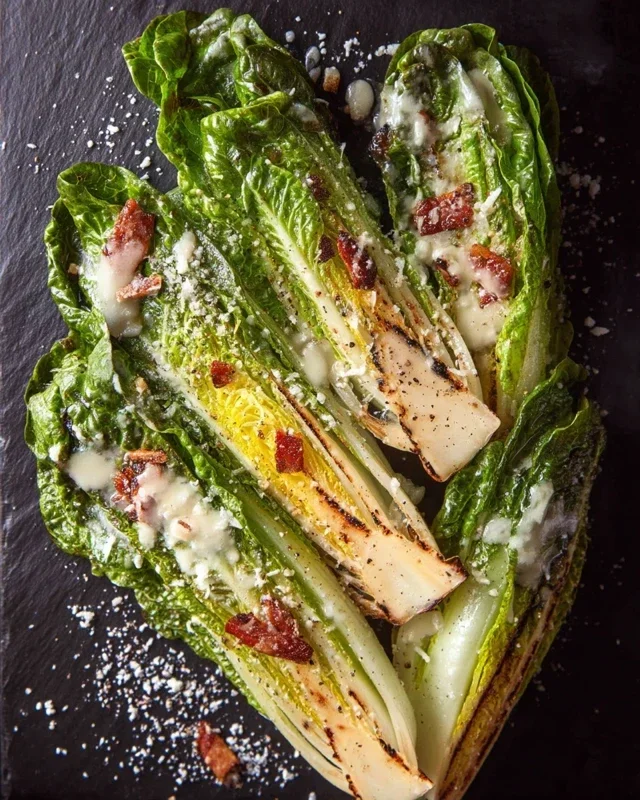 Grilled Romaine Caesar Salad Recipe