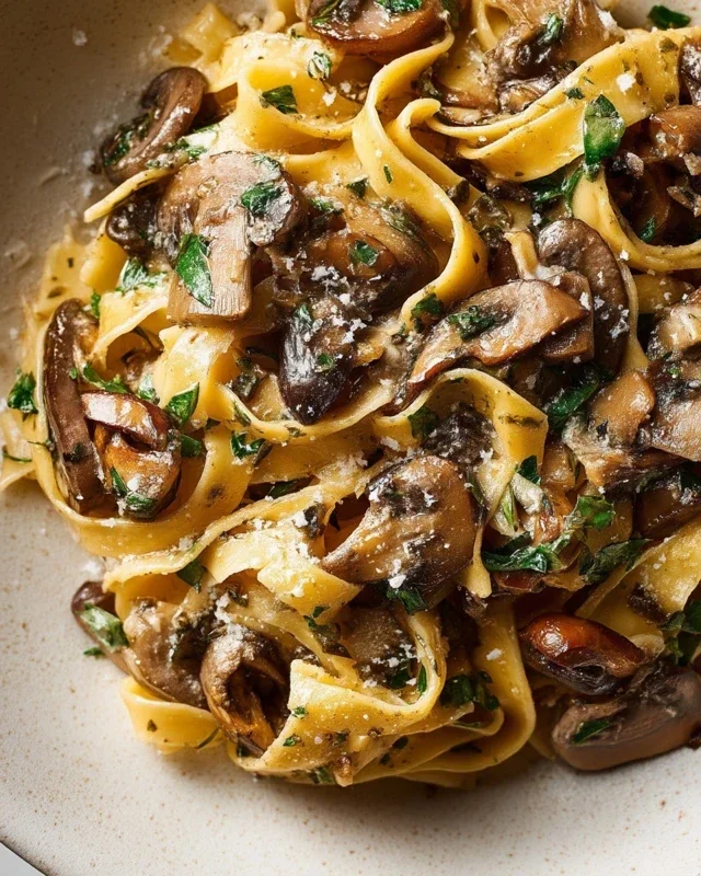 Garlic Mushroom Pasta