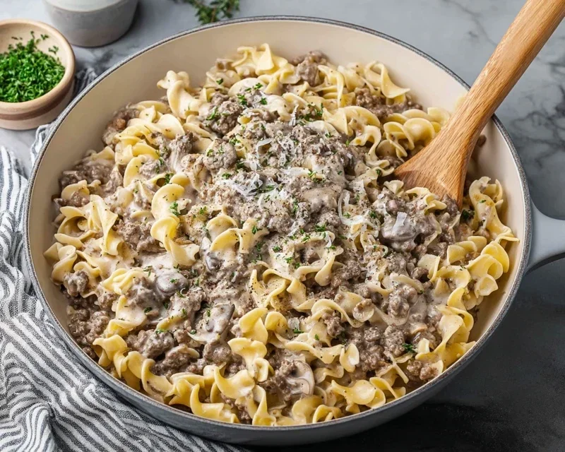30-Minute Ground Beef Stroganoff