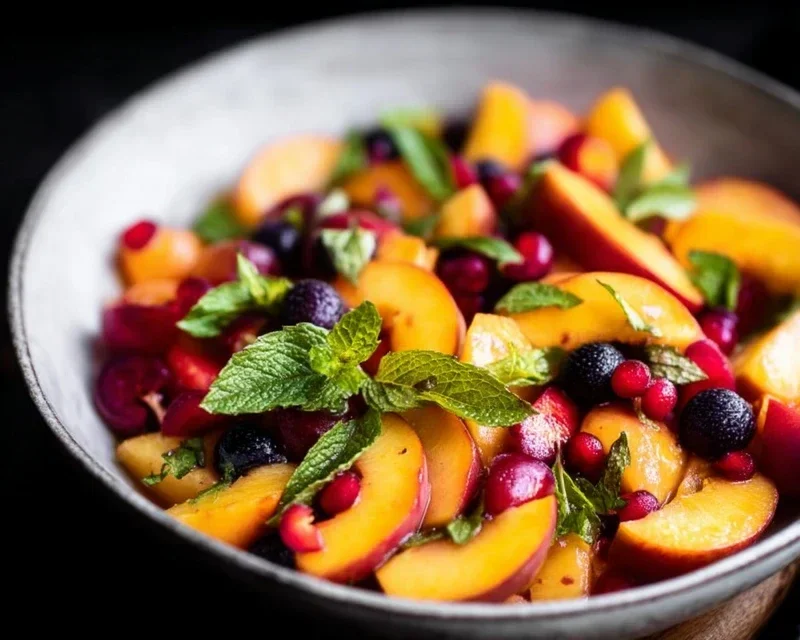 Summer Peach Fruit Salad