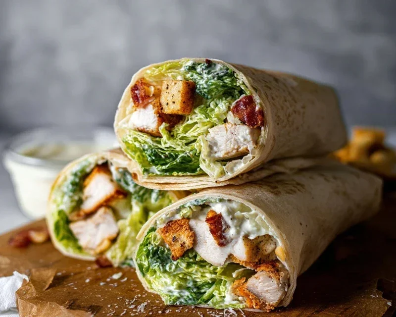 Chicken Caesar Wraps