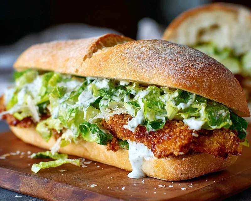 Crispy Chicken Caesar Sandwich