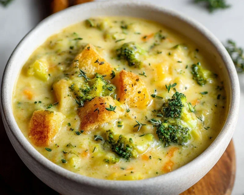 Broccoli Potato Cheese Soup Recipe