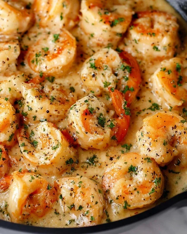 Creamy Garlic Shrimp (15 mins)