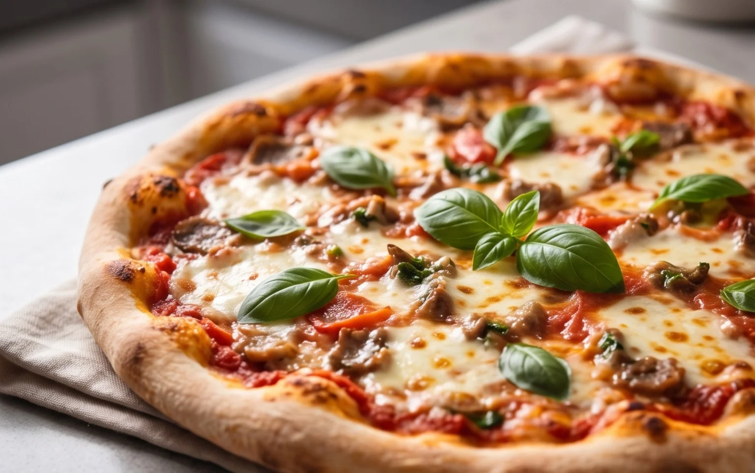 An excellent No Yeast Pizza Dough - quick easy homemade pizza!