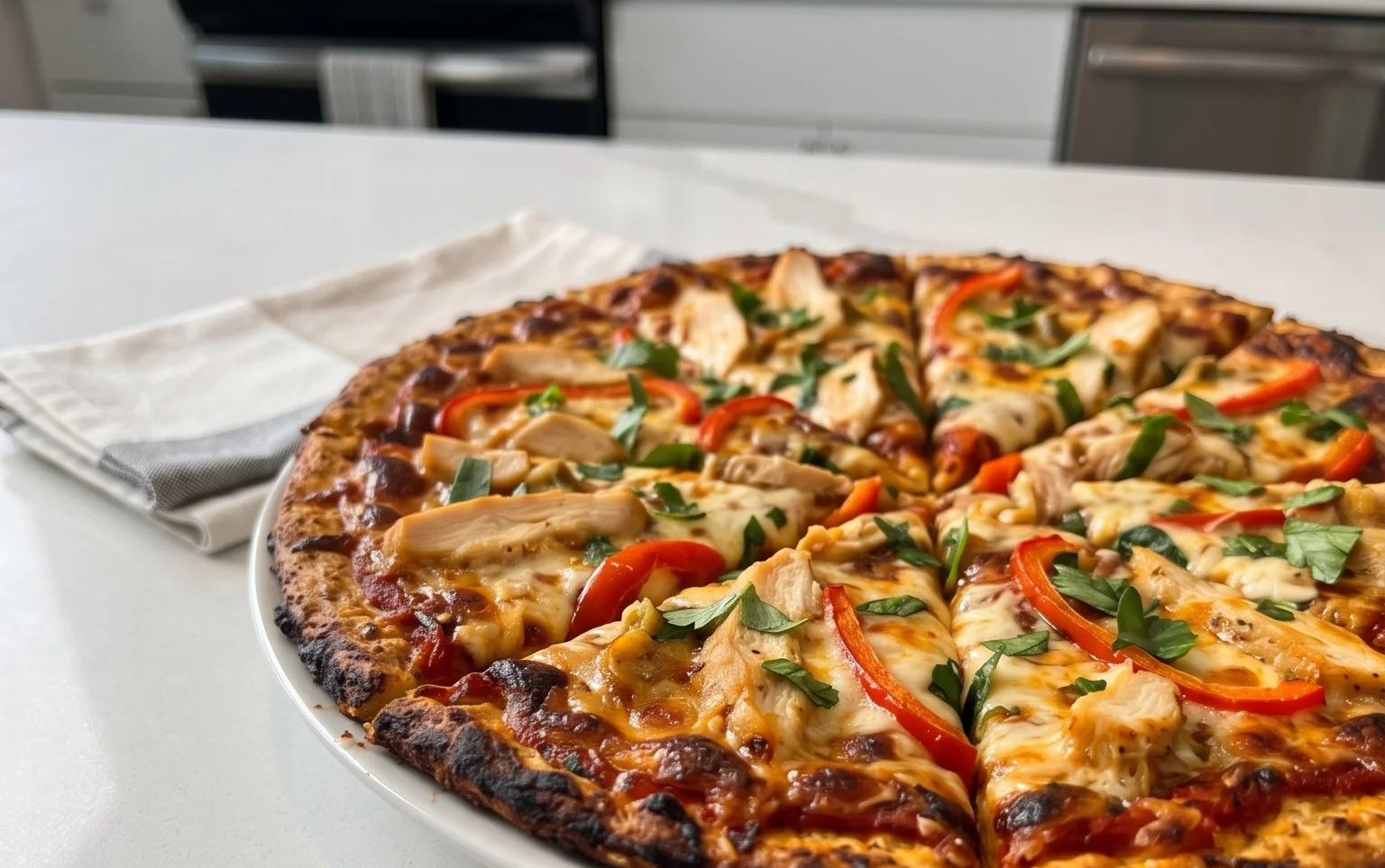 Chicken Crust Pizza (Low Carb + High Protein