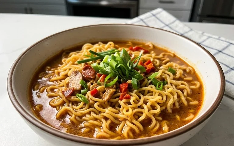 Easy Saucy Ramen Noodles