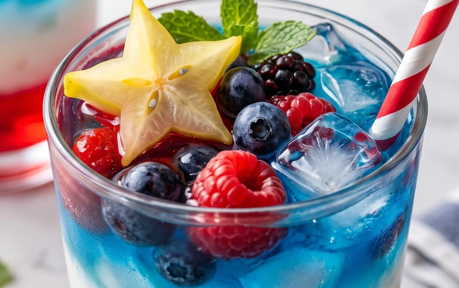 July 4th Layered Drinks Recipe