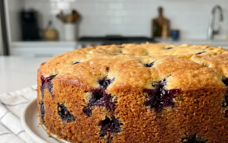 Vegan Lemon Blueberry Cake
