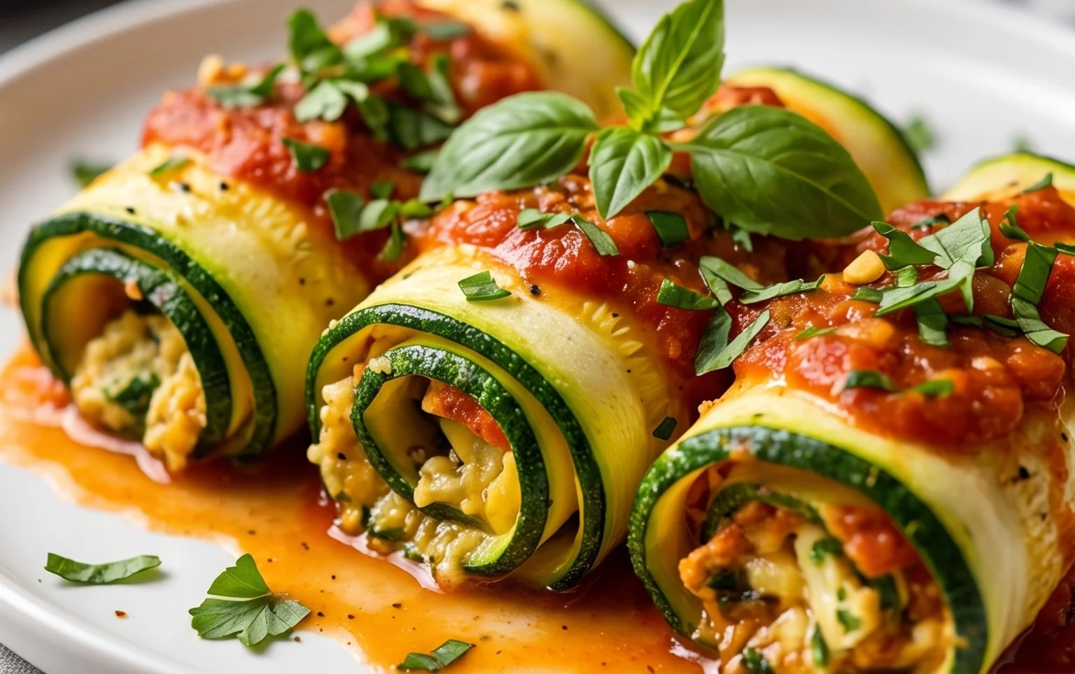 Vegan Zucchini Rollatini