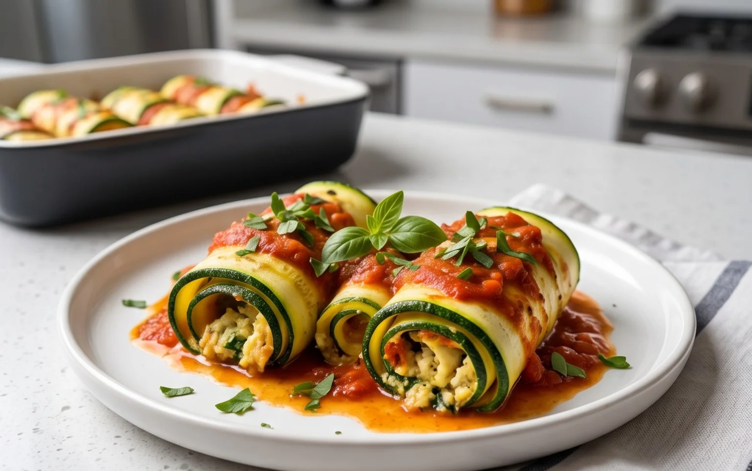 Vegan Zucchini Rollatini
