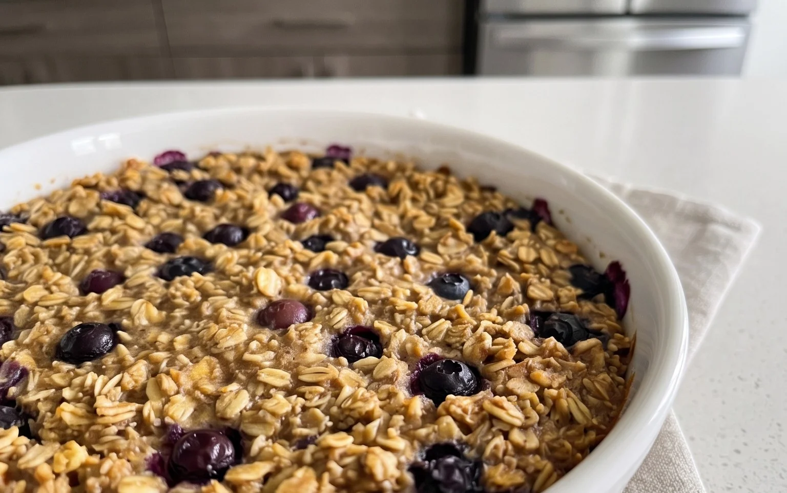Lemon Blueberry Baked Oats