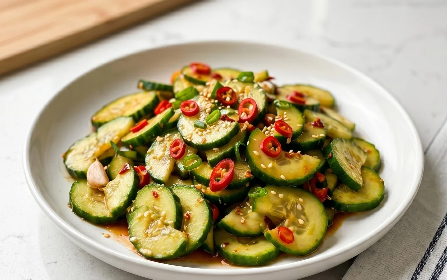 Spicy Asian Cucumber Salad