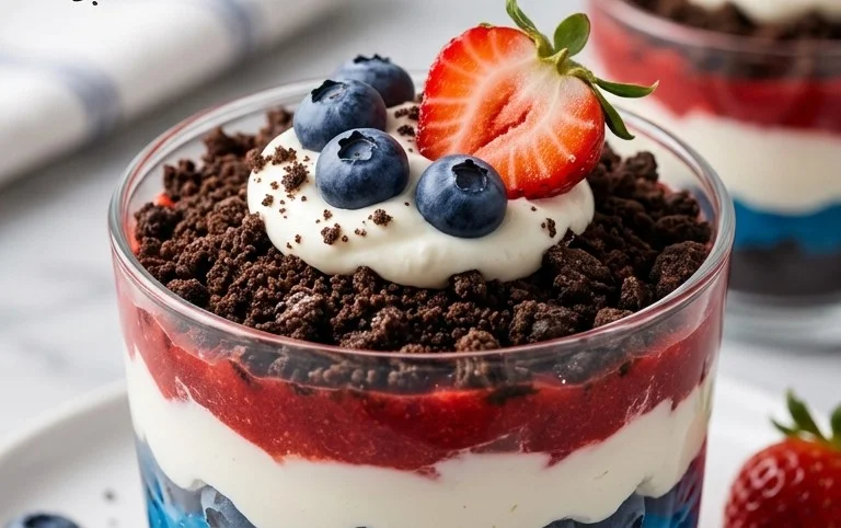 Red, White and Blue Dirt Cups