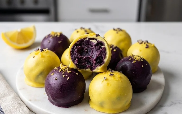 LEMON BLUEBERRY TRUFFLES 