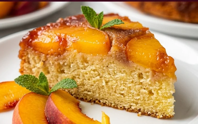 Peach Upside-Down Cake Recipe